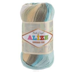 Пряжа для вязания Alize "Bamboo Fine", цвет: серый, синий, голубой (3254), 440 м, 100 г, 5 шт