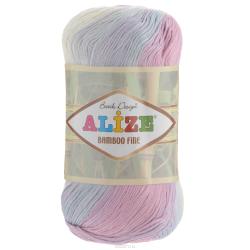 Пряжа для вязания Alize "Bamboo Fine", цвет: белый, розовый, сиреневый (2994), 440 м, 100 г, 5 шт
