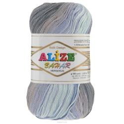 Пряжа для вязания Alize "Bahar Batik", цвет: голубой, синий, фиолетовый (2315), 260 м, 100 г, 5 шт