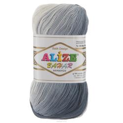 Пряжа для вязания Alize "Bahar Batik", цвет: белый, серый, черный (2905), 260 м, 100 г, 5 шт