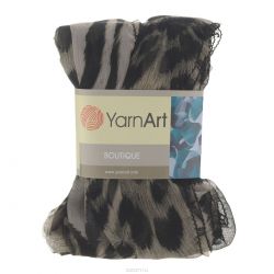 Пряжа для вязания YarnArt "Boutiqoe", цвет: черный, серый (172), 19 м, 50 г, 4 шт