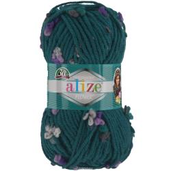 Пряжа для вязания Alize "Flower", цвет: морской волны, розовый, серый (5078), 80 м, 100 г, 5 шт