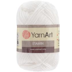Пряжа для вязания YarnArt "Etamin", цвет: белый (421), 180 м, 30 г, 10 шт
