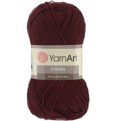 Пряжа для вязания YarnArt "Etamin", цвет: бордовый (435), 180 м, 30 г, 10 шт