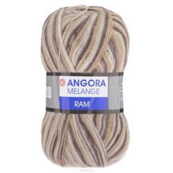 Пряжа для вязания YarnArt "Angora Ram. Melange", цвет: бежевый, коричневый (702), 500 м, 100 г, 5 шт