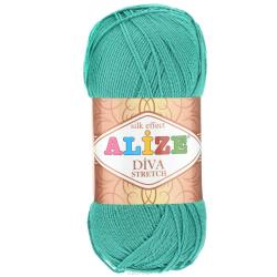 Пряжа для вязания Alize "Diva Stretch", цвет: изумруд (610), 400 м, 100 г, 5 шт