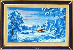 Набор для создания мозаики Cristal "Зимний пейзаж", 55 см х 33 см