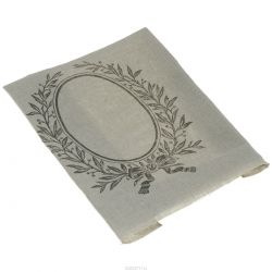 Основа для вышивания крестом или гладью "Vaupel & Heilenbeck", с рисунком, цвет: льняной, черный, 34 см х 63 см