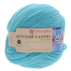 Пряжа для вязания Пехорка "Детский каприз", цвет: голубая бирюза (222), 225 м, 50 г, 10 шт