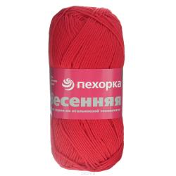 Пряжа для вязания Пехорка "Весенняя", цвет: красный (06), 250 м, 100 г, 5 шт