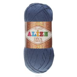 Пряжа для вязания Alize "Diva Stretch", цвет: джинсовый (353), 400 м, 100 г, 5 шт