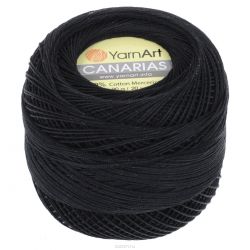 Пряжа для вязания YarnArt "Canarias", цвет: черный (9999), 203 м, 20 г, 10 шт