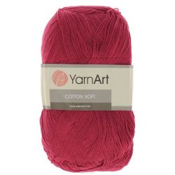 Пряжа для вязания YarnArt "Cotton Soft", цвет: бордовый (51), 600 м, 100 г, 5 шт