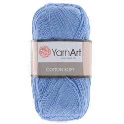 Пряжа для вязания YarnArt "Cotton Soft", цвет: голубой (15), 600 м, 100 г, 5 шт