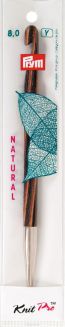 Крючок для тунисского вязания Prym "Natural", съемный, диаметр 8 мм, длина 15 см