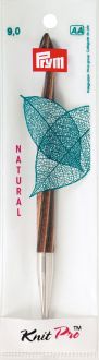 Крючок для тунисского вязания Prym "Natural", съемный, диаметр 9 мм, длина 15 см
