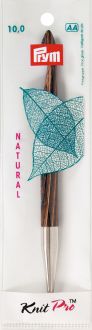 Крючок для тунисского вязания Prym "Natural", съемный, диаметр 10 мм, длина 15 см