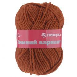 Пряжа для вязания Пехорка "Зимний вариант", цвет: кирпичный (338), 100 м, 100 г, 10 шт