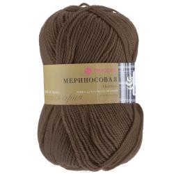 Пряжа для вязания Пехорка "Мериносовая", цвет: коричневый (251), 200 м, 100 г, 10 шт