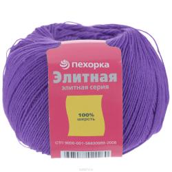 Пряжа для вязания Пехорка "Элитная", цвет: фиолетовый (78), 415 м, 50 г, 10 шт