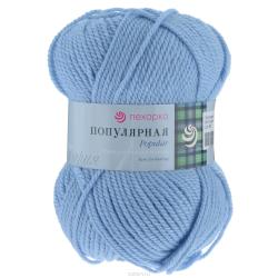 Пряжа для вязания Пехорка "Популярная", цвет: голубой (05), 133 м, 100 г, 10 шт