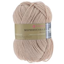 Пряжа для вязания Пехорка "Мериносовая", цвет: песочный (124), 200 м, 100 г, 10 шт