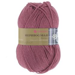 Пряжа для вязания Пехорка "Мериносовая", цвет: амарант (28), 200 м, 100 г, 10 шт