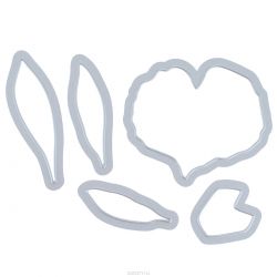 Форма для вырубки Sizzix "Цветок антуриум", 5 шт