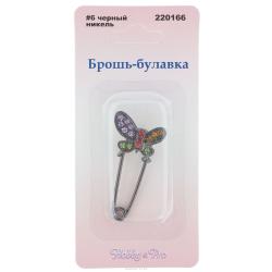 Брошь "Hobby & Pro", цвет: черный. 7707529