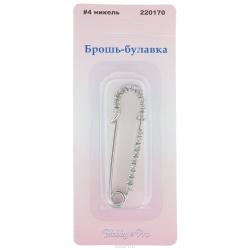 Брошь "Hobby & Pro", цвет: серебристый. 7707533
