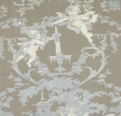 Ткань "Cherubin beige", ширина 110 см, в упаковке 1м, 100% хлопок, коллекция "Les bleus" /Небесно-голубой/. BCH.39
