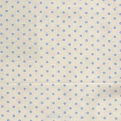 Ткань "Dots gris", ширина 110см, в упаковке 1м, 100% хлопок, коллекция "Les bleus" /Небесно-голубой/. BDOT.YB
