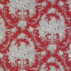 Ткань Mas d'Ousvan "Melanie rouge", цвет: красный, 110 х 100 см. BME.RY