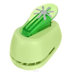 Дырокол фигурный Hobbyboom "Цветок 8 лепестков", №336, цвет: салатовый, 2,5 см
