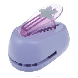 Дырокол фигурный Hobbyboom "Цветок", №97, цвет: сиреневый, 2,5 см