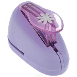 Дырокол фигурный Hobbyboom "Маргаритка", №2, цвет: сиреневый, 1,8 см