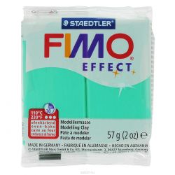 Полимерная глина Fimo "Effect", цвет: полупрозрачный зеленый, 56 г