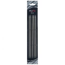 Спицы чулочные KnitPro "Nova Meta", никелированные, прямые, диаметр 3,75 мм, длина 20 см, 5 шт