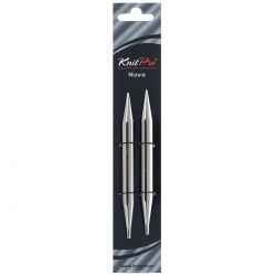 Спицы KnitPro "Nova Metal", никелированные, съемные, диаметр 10 мм, длина тросика 28-126 см, 2 шт