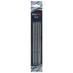 Спицы чулочные KnitPro "Nova Meta", никелированные, прямые, диаметр 2,75 мм, длина 15 см, 5 шт