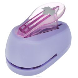 Дырокол фигурный Hobbyboom "Кленовый лист", №66, цвет: фиолетовый, 1,8 см