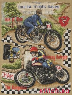 Набор для вышивания крестом Anchor "TT Isle Of Man", 31 х 24 см