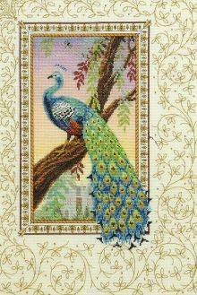 Набор для вышивания крестом Anchor "Renaissance Peacock", 44 х 30 см