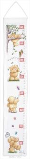 Набор для вышивания крестом Anchor "Play Days Height Chart", 78 х 14 см