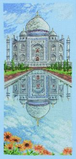 Набор для вышивания Anchor "The Taj Mahal" /Тадж-Махал/ 32*14см (состав: канва Aida 16, цветная схема, нитки Anchor, игла, инструкция), счетный крест