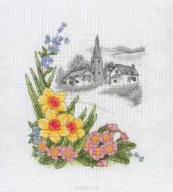 Набор для вышивания крестом Anchor "Spring Days", 19,5 х 16,5 см