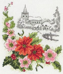 Набор для вышивания крестом Anchor "Winter Days", 19,5 х 16,5 см