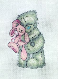 Набор для вышивания крестом Anchor "Pink Rabbit", 11 х 8 см