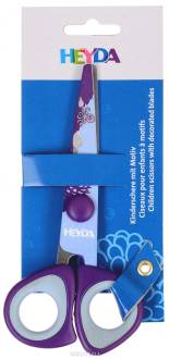 Heyda Ножницы детские, цвет: фиолетовый, 14 см