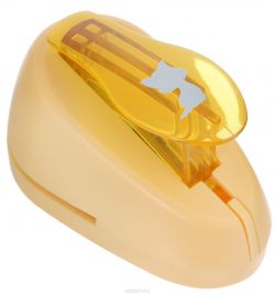 Дырокол фигурный Hobbyboom "Котенок", №368, цвет: оранжевый, 1,8 см